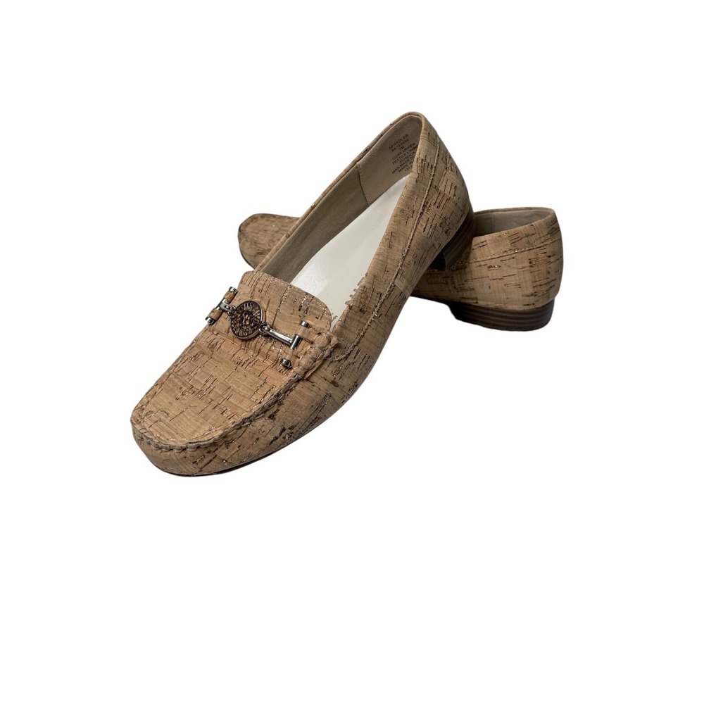 Anne Klein Signature Logo Akhadler Cork Women's Loafer 7M